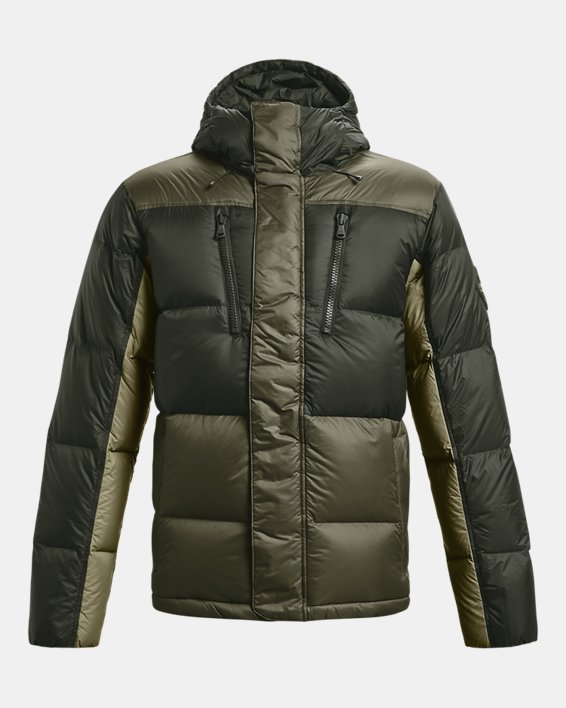 Men's ColdGear® Infrared Down Blocked Jacket in Green image number 6